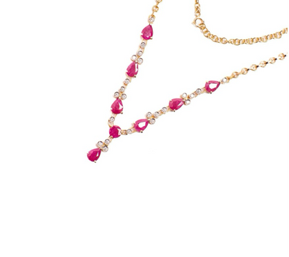 Timeless Elegance Ruby & Diamond Necklace