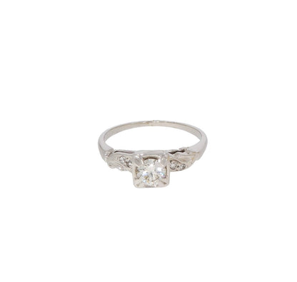 Eternal Grace: White Gold Diamond Engagement Ring