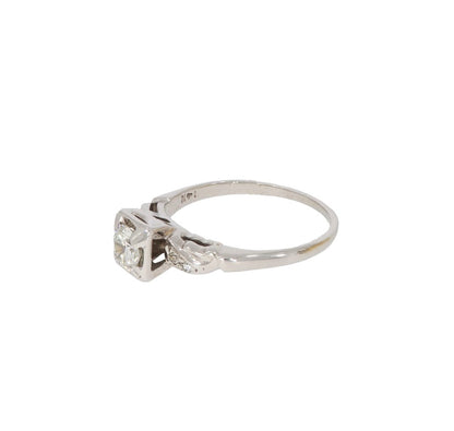 Eternal Grace: White Gold Diamond Engagement Ring