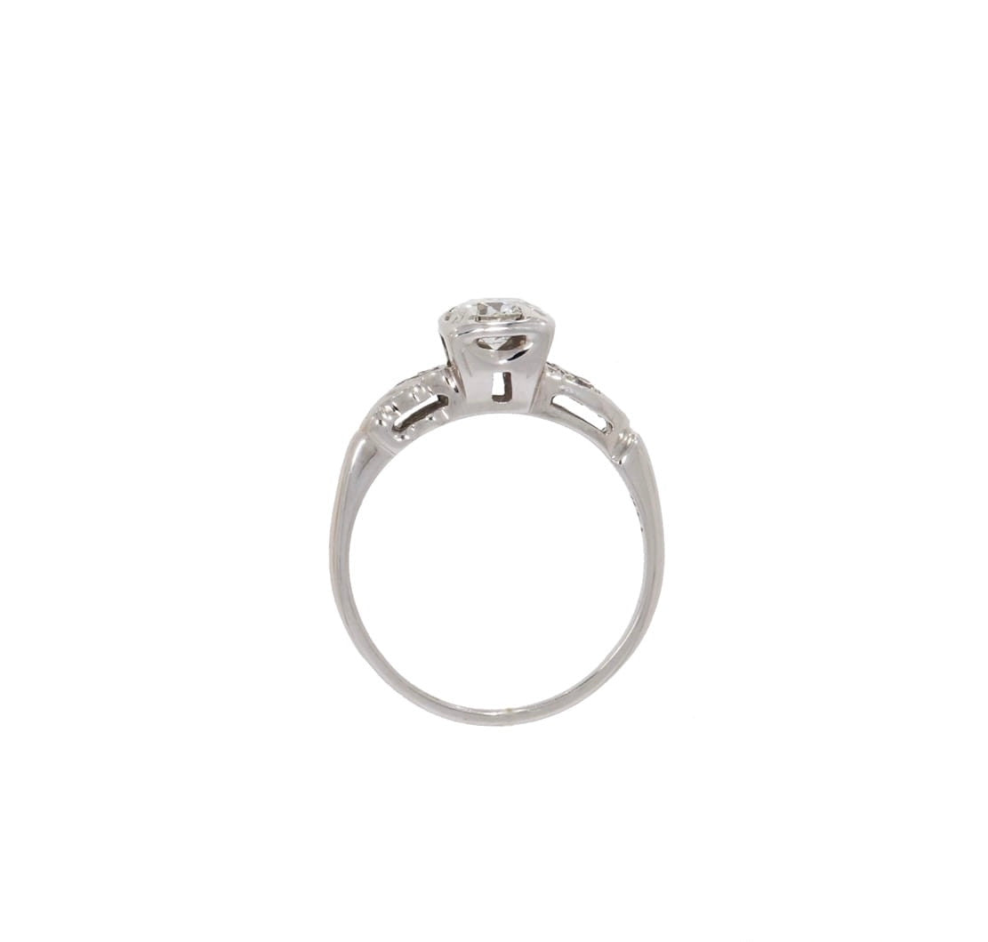 Eternal Grace: White Gold Diamond Engagement Ring