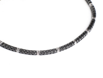 Noir & Blanc Diamond Tennis Bracelet